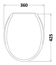 Load image into Gallery viewer, Top Fix Standard Round Soft Close Toilet Seat
