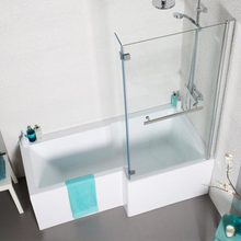 Load image into Gallery viewer, Tetris Square Shaped Shower Bath - 1500, 1700mm
