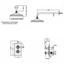 Load image into Gallery viewer, Trent Concealed (Fixed Head) Thermostatic Shower
