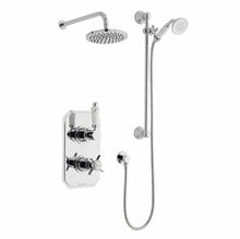 Load image into Gallery viewer, Klassique Thermostatic Shower Valve With Fixed Head &amp; Riser Rail Kit
