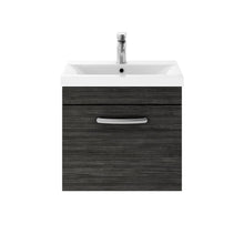 Load image into Gallery viewer, Athena 1 Drawer 600mm Wall Hung Vanity Unit &amp; Basin
