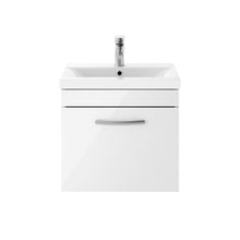 Load image into Gallery viewer, Athena 1 Drawer 600mm Wall Hung Vanity Unit &amp; Basin
