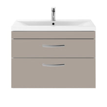 Load image into Gallery viewer, Athena 2 Drawer 800mm Wall Hung Vanity Unit &amp; Basin
