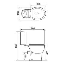 Load image into Gallery viewer, Vital Comfort Height Close Coupled Toilet

