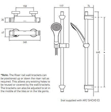 Load image into Gallery viewer, Artisan Thermostatic Exposed Bar Valve &amp; Shower Kit
