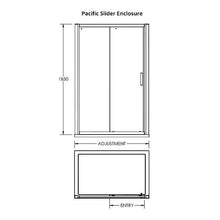 Load image into Gallery viewer, Pacific Sliding Door Enclosure
