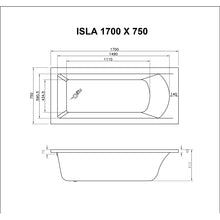 Load image into Gallery viewer, Isla Single Ended Bath - 1700, 1800mm
