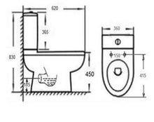 Load image into Gallery viewer, Ivo Comfort Height Close Coupled Toilet