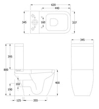 Load image into Gallery viewer, Metropolitan Close Coupled Toilet