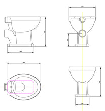 Load image into Gallery viewer, Richmond Traditional Low Level Close Coupled Toilet