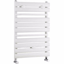 Load image into Gallery viewer, White Heated Ladder Towel Rail