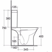 Load image into Gallery viewer, Resort Rimless Close Coupled Toilet
