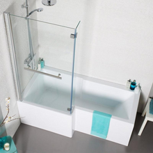 Load image into Gallery viewer, Tetris Square Shaped Shower Bath - 1500, 1700mm