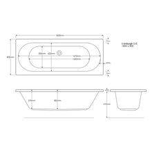 Load image into Gallery viewer, Edinburgh Freestanding Double Ended Bath - 1700, 1800mm