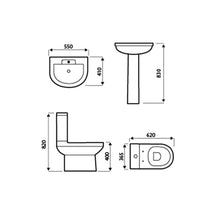 Load image into Gallery viewer, Code L Shape Bathroom Suite (RRP £853)