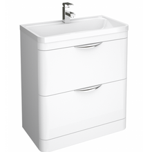 Load image into Gallery viewer, Parade 800mm Gloss White Floor Standing Cabinet &amp; Basin
