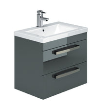 Load image into Gallery viewer, Manor Wall Hung 2 Drawer Vanity Unit &amp; Basin