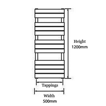 Load image into Gallery viewer, Memphis Straight Chrome Plated Towel Rail