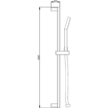Load image into Gallery viewer, Twin Shower Valve with Square Riser Rail