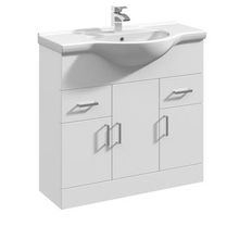 Load image into Gallery viewer, Mayford 850mm Freestanding Vanity Unit &amp; Basin