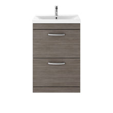 Load image into Gallery viewer, Athena 2 Drawer 600mm Floor Standing Vanity Unit &amp; Basin

