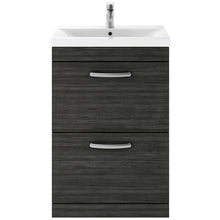 Load image into Gallery viewer, Athena 2 Drawer 600mm Floor Standing Vanity Unit &amp; Basin
