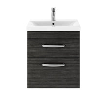 Load image into Gallery viewer, Athena 2 Drawer 500mm Wall Hung Vanity Unit &amp; Basin