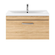 Load image into Gallery viewer, Athena 1 Drawer 800mm Wall Hung Vanity Unit &amp; Basin
