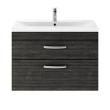 Load image into Gallery viewer, Athena 2 Drawer 800mm Wall Hung Vanity Unit &amp; Basin
