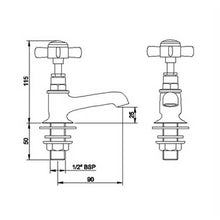 Load image into Gallery viewer, Beaumont Basin Taps (Pair)