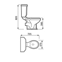 Load image into Gallery viewer, Astley Close Coupled Toilet
